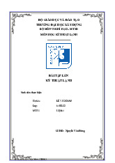 Bài tập lớn Môn Kỹ thuật lạnh | Đại học Xây Dựng Hà Nội
