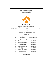 Bài tập Chủ đề: “Ngân hàng thương mại của Singapore trong giai đoạn chuyển đổi số” | Tài chính tiền tệ