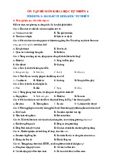 Bộ đề ôn tập hè Khoa học tự nhiên 6 Có đáp án