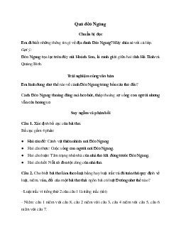 Soạn bài Qua đèo Ngang - Chân trời sáng tạo
