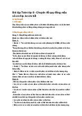 Bài tập Toán lớp 6 - Chuyên đề quy đồng mẫu số có đáp án chi tiết