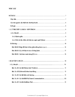 Bài thực hành môn Thực hành với Python | Học viện Công nghệ Bưu chính Viễn thông