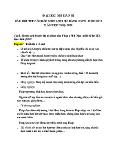 Câu Hỏi Thi Vấn Đáp Môn Lịch Sử Đảng Csvn- Học Kỳ 2 Năm Học 2019-2020 |Đại Học Mở Hà Nội