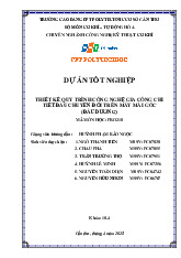 Dự án tốt nghiệp: Thiết kế quy trình công nghệ gia công chi tiết đầu chuyển đổi trên máy mài góc môn Công nghệ kỹ thuật cơ khí | Trường Đại học FPT Hà Nội