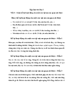 Tập làm văn lớp 2: Viết 3 - 5 câu kể lại hoạt động của một con vật mà em quan sát được|  Kết Nối Tri Thức
