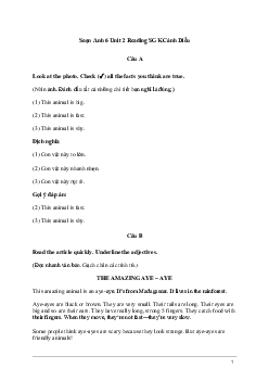 Tiếng Anh 6 Unit 2: Reading | Explorer English