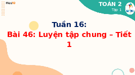 Giáo án điện tử Toán 2 Chương 2 Cánh diều: Luyện tập chung trang 92 (tập 1)