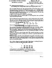 Đề kiểm tra giữa kỳ môn Xác suất thống kê| Trường Đại học Ngoại Thương