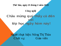 Giáo án điện tử Công nghệ 3 Bài 9 Kết nối tri thức: Làm biển báo giao thông