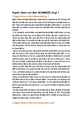 Người được chỉ định (NOMINEE) là gì ?