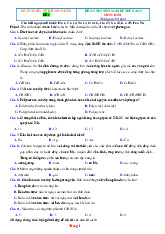 Bộ 30 Đề Ôn Thi Tốt Nghiệp 2025 Môn Hóa Bám Sát Đề Minh Họa Giải Chi Tiết