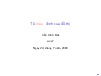 Bài giảng Tô màu đỉnh của đồ thị - Toán rời rạc thầy Trần Vĩnh Đức | Trường Đại học Bách khoa Hà Nội