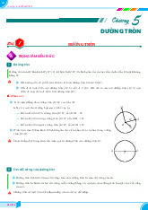 Chuyên đề đường tròn Toán 9 Chân Trời Sáng Tạo