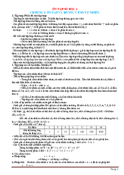 Kiến thức cơ bản Toán 6 cả năm
