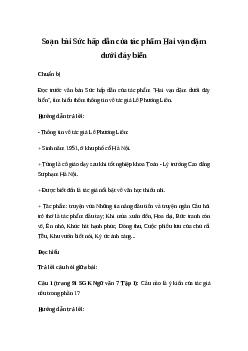 Soạn bài Sức hấp dẫn của tác phẩm Hai vạn dặm dưới đáy biển | Ngữ văn 7 sách Cánh diều