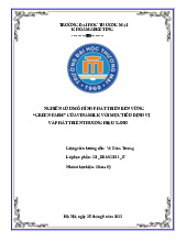 Nghiên Cứu Mô Hình Phát Triển Bền Vững "Green Farm" Vinamilk | Bài thảo luận Quản trị Thương hiệu