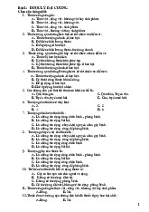 Câu hỏi trắc nghiệm Dược lý và đáp án | Đại học Y dược Huế