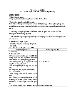 Giáo án Tự nhiên và xã hội 2 sách Kết nối tri thức với cuộc sống (Cả năm) | Tuần 5 và 6