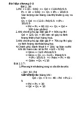Bài tập Kinh tế học: Chương 2-2 và Giải quyết Bài Tập môn Kinh tế vi mô | Trường Đại học Kinh Tế Quốc Dân