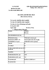 Đề Cương Chi Tiết Học Phần | Môn Luật hôn nhân và gia đình - Trường Đại học Luật, Đại học Huế