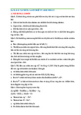 Bài tập đúng sai về Pin điện và Điện phân | Chuyên đề Hóa 12