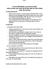 SO SÁNH ĐIỂM GIỐNG VÀ KHÁC NHAU GIỮA CHÍNH CƯƠNG, SÁCH LƯỢC VẮN TẮT (02/1930) VÀ LUẬN CƯƠNG CHÍNH TRỊ (10/1930)VỀ HOÀN CẢNH RA ĐỜI