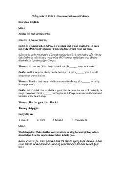 Tiếng Anh 10 Unit 9: Communication and Culture -Kết Nối Tri Thức