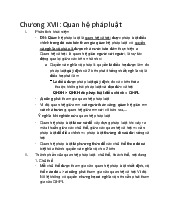 Chương XVII: Phân Tích Quan Hệ Pháp Luật và Thành Phần của Nó môn Lí luận nhà nước và pháp luật | Trường đại học Mở Hà Nội