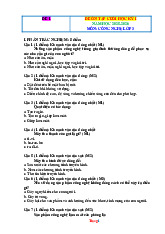 Bộ Đề Ôn Tập Cuối Kỳ 1 Công Nghệ Lớp 3 Năm Học 2025-2026 Có Đáp Án