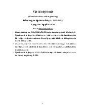 Đề cương môn thí nghiệm sức bền vật liệu- Trường Đại học bách khoa - Đại học đà nẵng.