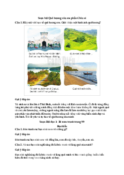 Soạn bài Quê hương của em trang 98 | Tiếng việt 2 sách cánh diều