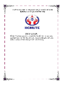 Tiểu luận môn Triết học đề tài "Nguyên lý về mối liên hệ phổ biến và vận dụng nguyên lý này vào việc tìm hiểu mối quan quan hệ giữa phát triển kinh tế với bảo vệ môi trường ở Việt Nam hiện nay"