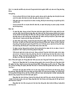 Câu hỏi thảo luận củng cố kiến thức môn Pháp luật đại cương | Đại học Sư phạm Kỹ thuật Thành phố Hồ Chí Minh