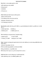 Bộ câu hỏi trắc nghiệm môi trường 19 |Đại học Công Nghiệp Hà Nội