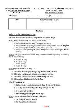 Đề thi HK2 Tin 6 THCS Quang Vinh 2021-2022 (có đáp án và đặc tả)