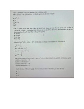 Đề thi cuối kì Môn Toán cho các nhà kinh tế | Đại học Kinh Tế Quốc Dân