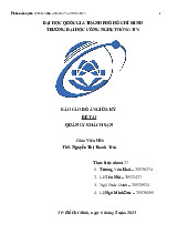 BÁO CÁO ĐỒ ÁN GIỮA KỲ QUẢN LÝ KHÁCH SẠN