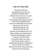 Kì 1 - Tóm tắt và phân tích tác phẩm "Chị em Thúy Kiều"