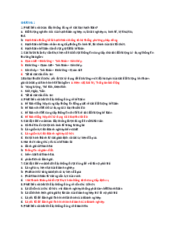 Bộ câu hỏi trắc nghiệm ôn tập Nguyên lý marketing