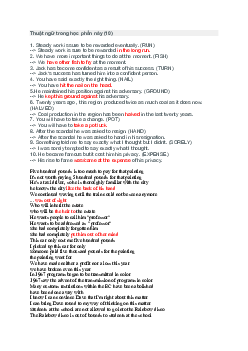 Bài tập viết lại câu thành ngữ (Idioms) có đáp án (244 câu)