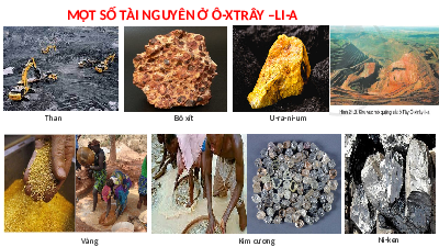 Bài giảng điện tử Địa lí 7 Bài 21 Chân trời sáng tạo : Phương thức con người khai thác, sử dụng và bảo vệ thiên nhiên ở Ô-xtrây-li-a