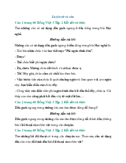 Giải SGK Tiếng Việt 3 trang 60, 61 Bài 14: Học nghề - Luyện tập | Kết nối tri thức