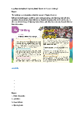 Giải SGK Tiếng Anh 12 Bright Unit 4 4e Writing