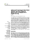 Influence of Psychological Need-Based Teachers’ Autonomy Support on Effectiveness and Engagement in English Learning