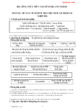 Tài liệu Bộ công thức môn Tài chính doanh nghiệp | Đại học Công Đoàn