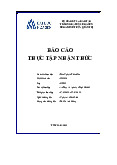 Báo cáo Báo cáo Nhận Thức An Thụy Vũ Agency – Tops Market - Tham khảo | Đại học Hoa Sen