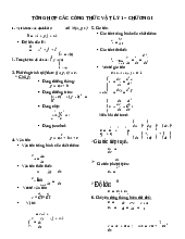 Tổng hợp công thức Vật lý Đại cương | Trường Đại học Sư phạm, Đại học Đà Nẵng