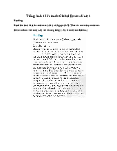 Giải SGK Tiếng Anh 12 Friends Global Review Unit 1