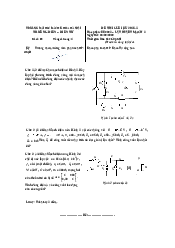Đề thi cuối kỳ Lý thuyết mạch năm 2021 (Đề số 5) | Đại học Bách Khoa Hà Nội