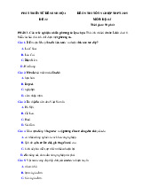 Đề thi thử tốt nghiệp THPT 2025 môn Địa lí bám sát đề minh họa - Đề 32